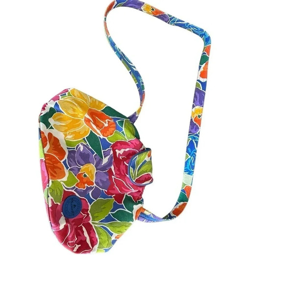 Liz Claiborne Accessories Floral Print Garden Crossbody Slouch Bag - Picture 3 of 12